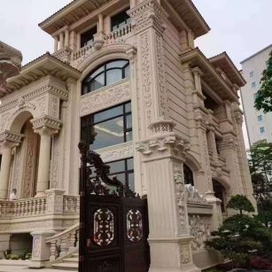 信阳黄金麻别墅外墙异形定制