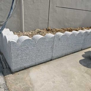 信阳芝麻白花边石  围边石