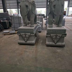 信阳芝麻灰花岗岩对象 芝麻白芝麻灰大象