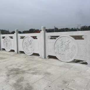 信阳芝麻白河道栏杆 石材栏杆