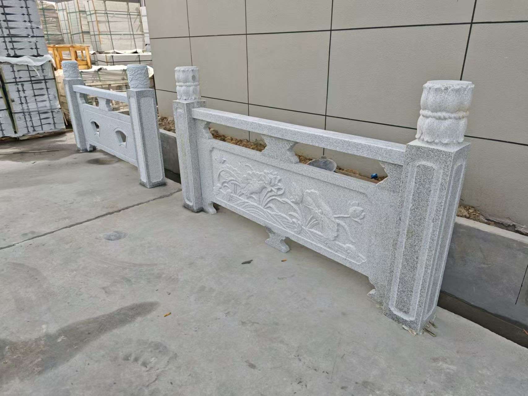 信阳芝麻白河道栏杆 石材栏杆