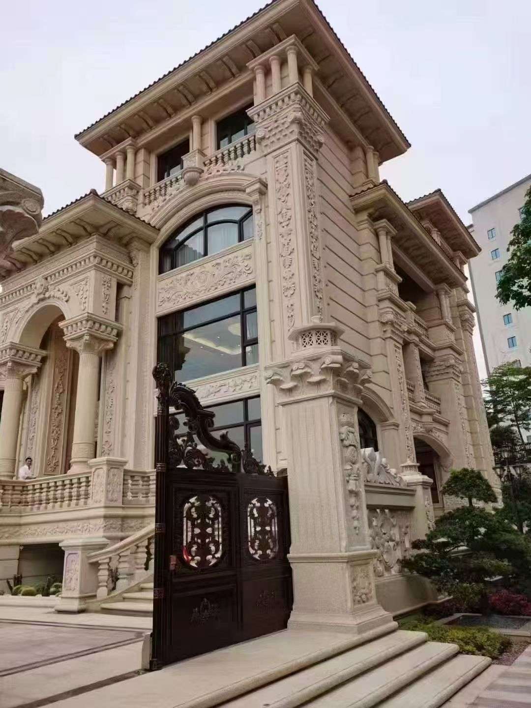 信阳黄金麻别墅外墙异形定制